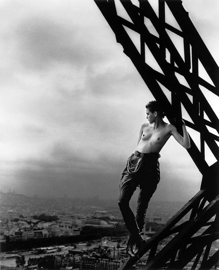 MATHILDE ON EIFFEL TOWER. ROLLING STONE, 1989
